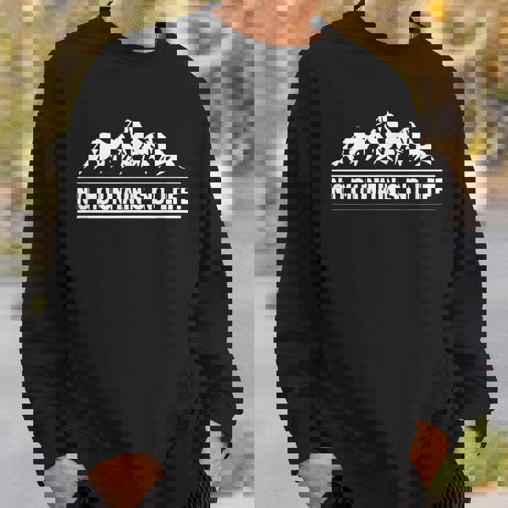 ノーマウンテンノーライフ ロッククライミング エイドクライミング フリークライング アルパインクライミング 登攀 登山 スウェットシャツ 彼への贈り物