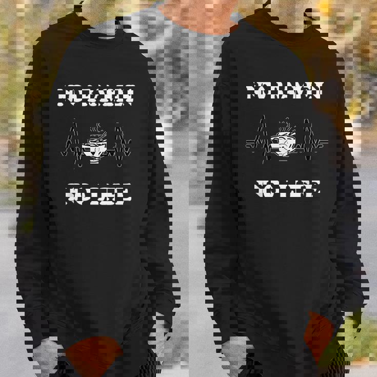 ノーラーメンノーライフ ラーメン好き ラーメンオタク ラーメン 面白い ネタ ごはん 飯 麺 スウェットシャツ 彼への贈り物