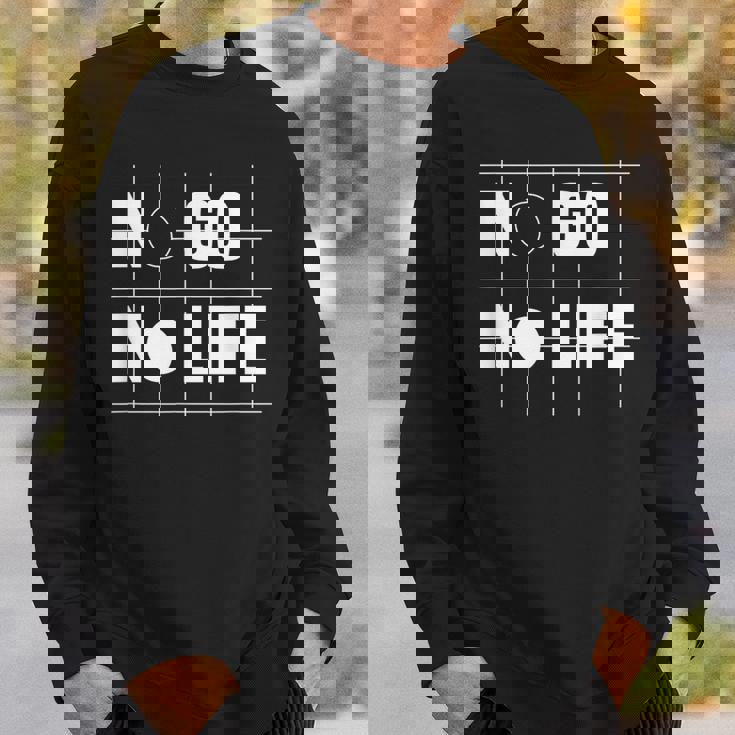 ノー碁ノーライフ 囲碁好き 囲碁将棋 囲碁 碁打ち 囲碁クラブ 囲碁サークル スウェットシャツ 彼への贈り物