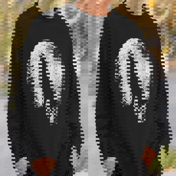 ハウリングウルフ 月光 森 シルエット 荒野 スウェットシャツ 彼への贈り物