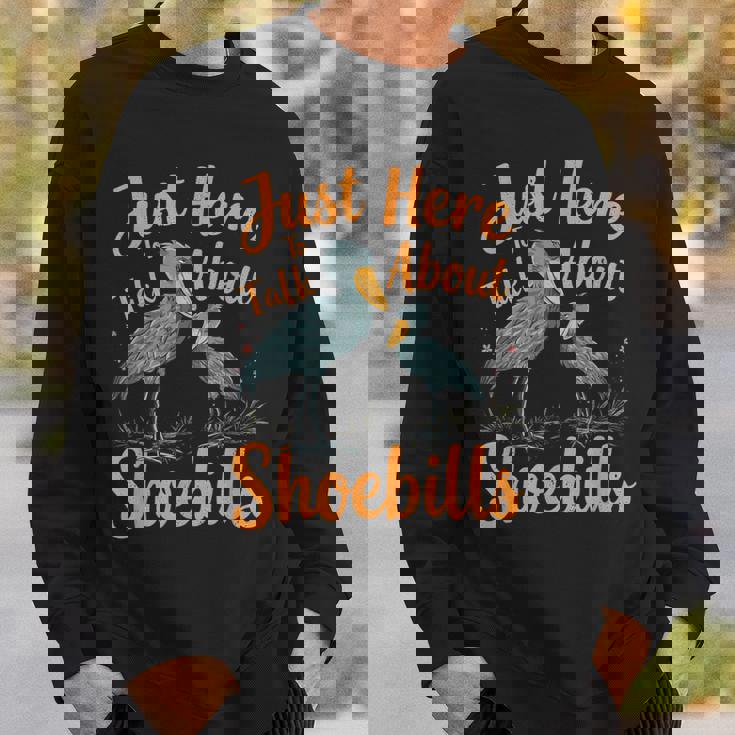 ハシビロコウについて話すだけ スウェットシャツ 彼への贈り物