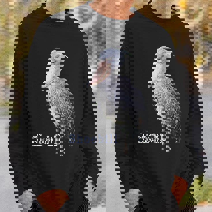 ハシビロコウ（写真 切り抜き）大きな 青い鳥 グッズ スウェットシャツ 彼への贈り物