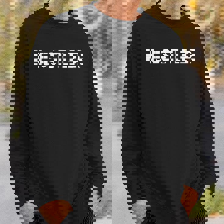 ハスラー 半袖 シンプル 白文字 スウェットシャツ 彼への贈り物