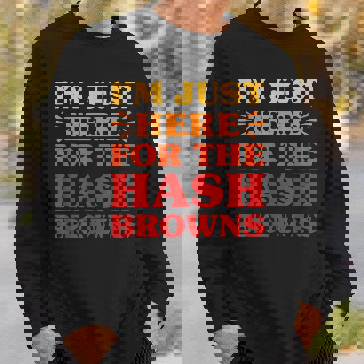 ハッシュブラウンズ I Love Hash Browns面白い食べ物 ハッシュブラウンズ好き スウェットシャツ 彼への贈り物