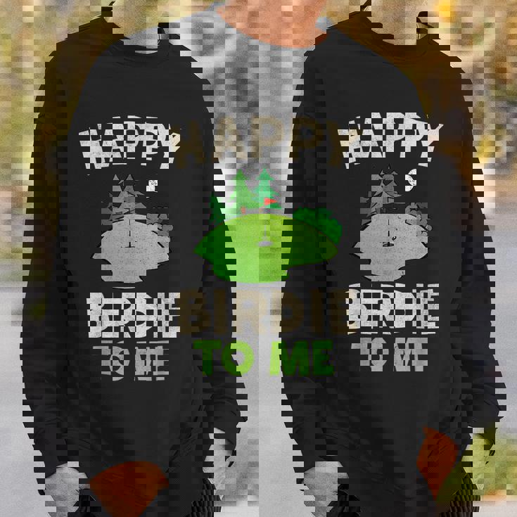 ハッピーバーディー ゴルフ 面白い ホール 文字入り メンズ おもしろ 面白い 服 オリジナル おもしろグッズ 文字 スウェットシャツ 彼への贈り物