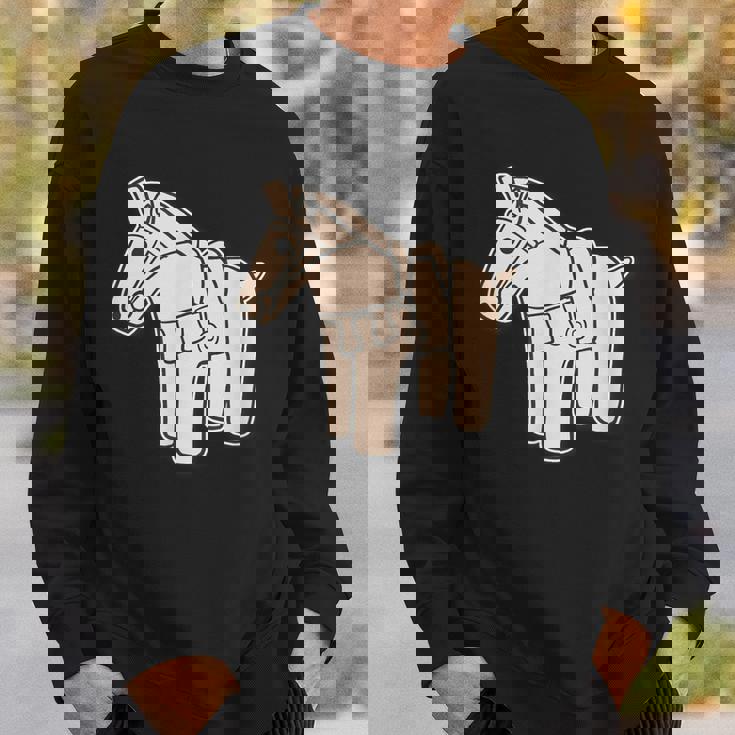 ハニワの馬 埴輪【ゆるフレンズ】歴史土器 シンプル かわいい イラスト スウェットシャツ 彼への贈り物