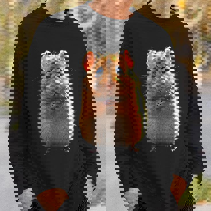 ハムスター げっ歯類 ゴールデンハムスター フィールドハムスター 小型ハムスター スウェットシャツ 彼への贈り物