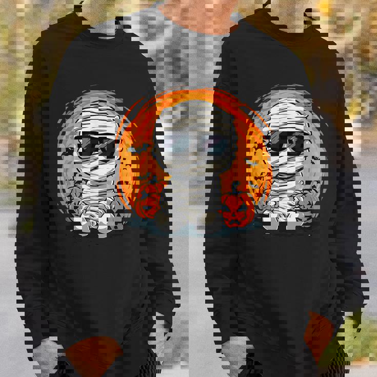 ハロウィン コスチューム ミイラ 怖い パンプキン ランタン コウモリ ゴースト スウェットシャツ 彼への贈り物