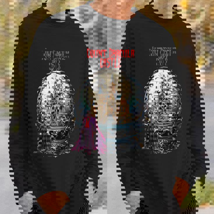 ハロウィン ナイト カウント ドラキュラ城 スウェットシャツ 彼への贈り物