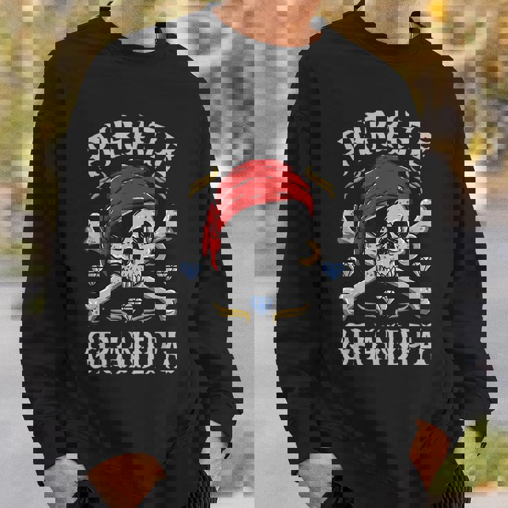 ハロウィン 怖い海賊 スカル・クロスボーン 海賊おじいちゃん スウェットシャツ 彼への贈り物