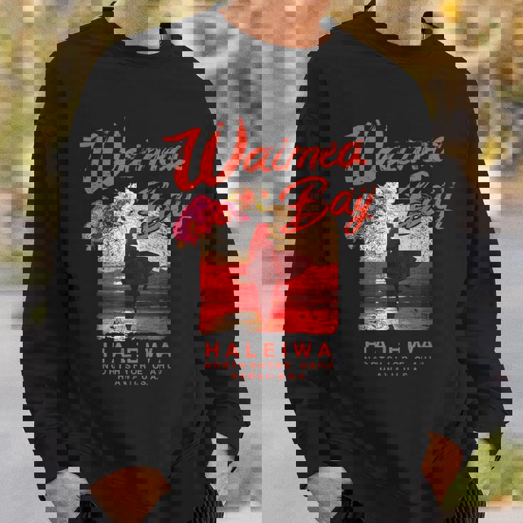 ハワイ ワイメア ベイ サーフィン ヴィンテージ ハワイアン スウェットシャツ 彼への贈り物