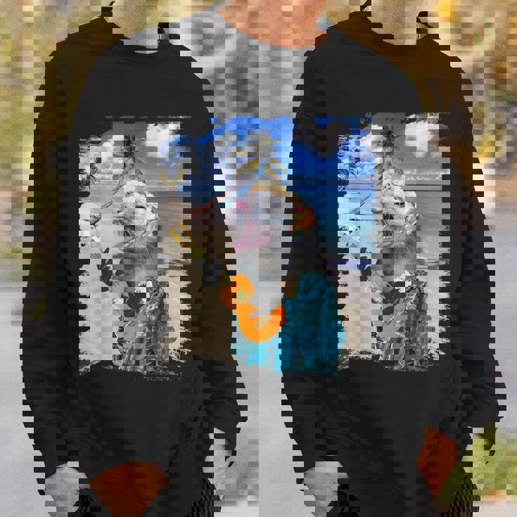 ハワイのトロピカルポッサム、アロハオポッサム。 スウェットシャツ 彼への贈り物