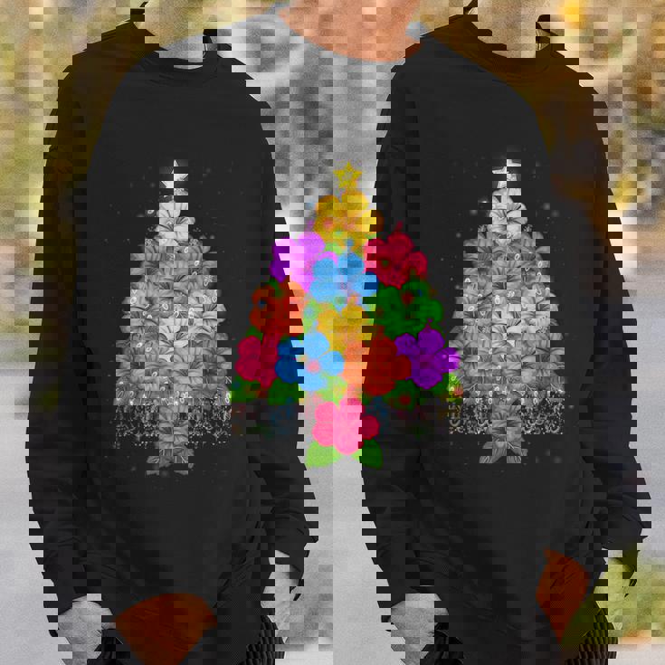 ハワイアン クリスマス ハイビスカス フラワー ツリー ハワイ トロピカル スウェットシャツ 彼への贈り物