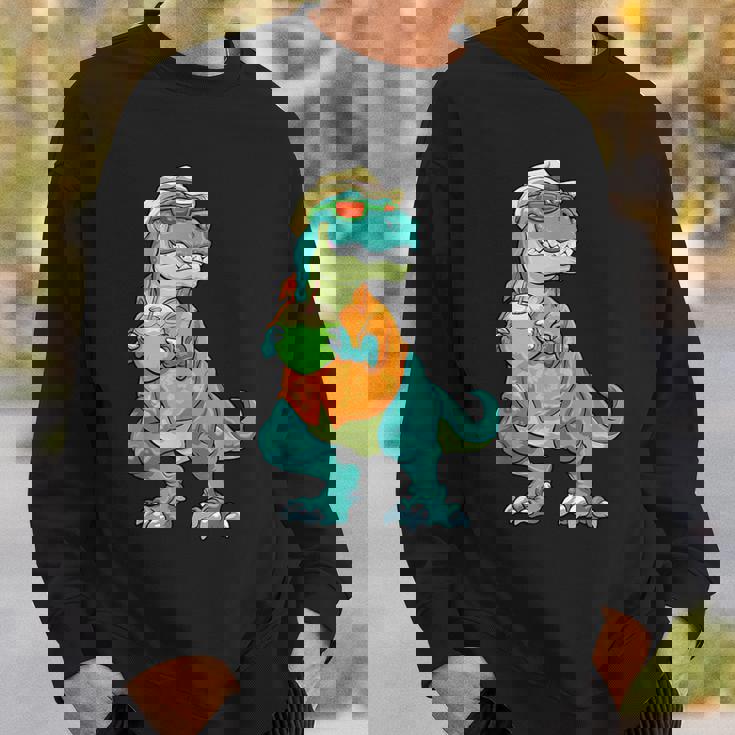 ハワイアン 恐竜 シャツ サマーレックス トロピカル バケーション アロハシャツ スウェットシャツ 彼への贈り物