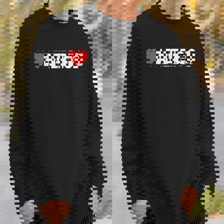 ハート アミーゴ ミニマリストのラブスタイル スウェットシャツ 彼への贈り物