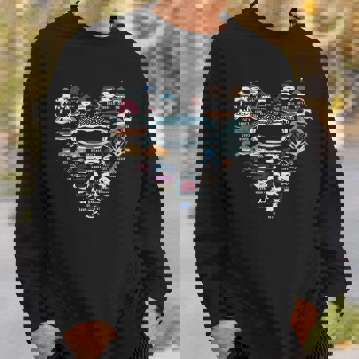 ハート ラブ サメ フェイス ファニー シャルカホリック スウェットシャツ 彼への贈り物