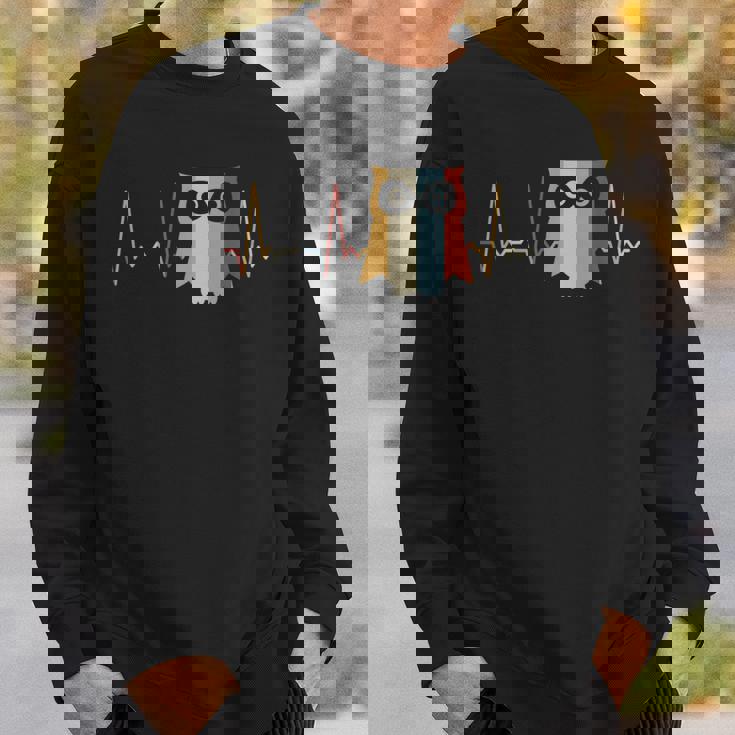 ハートビートフクロウ スウェットシャツ 彼への贈り物