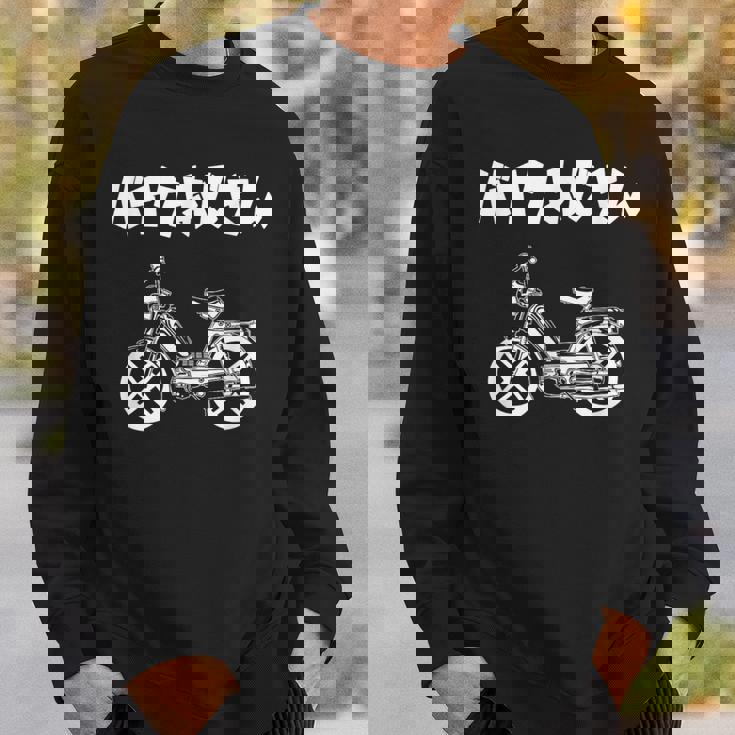 バイクおじさん バイク ネイキッドバイク クラシックバイク ネオレトロ ツーリング好き アウトドア好き バイク好き 趣味 スウェットシャツ 彼への贈り物