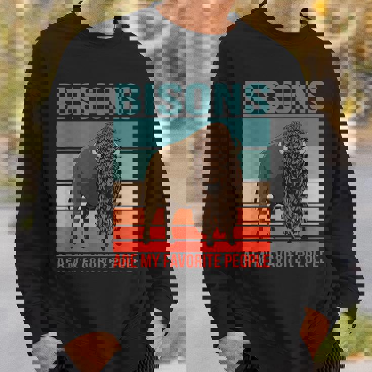 バイソン私の好きな人たち ウィズエント バイソン スウェットシャツ 彼への贈り物
