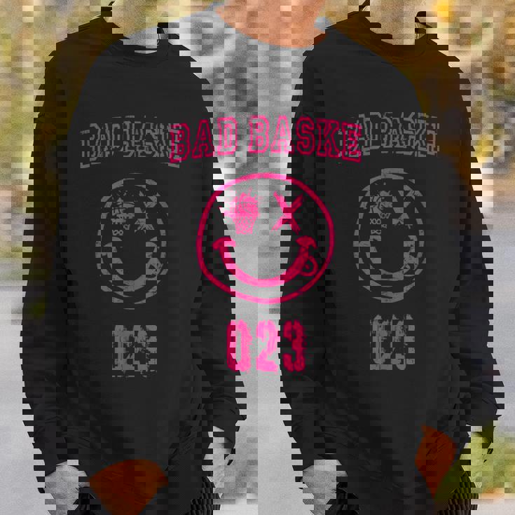 バスケットボール おもしろ バスケ パロディ イラスト ダメージ ロゴ スウェットシャツ 彼への贈り物