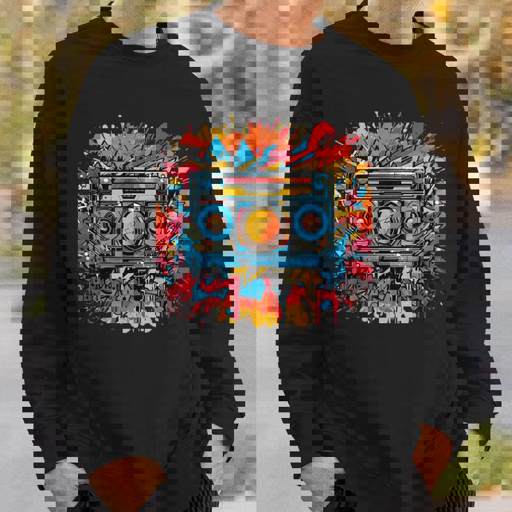 バスケットボール選手 アーバン グラフィック ノベルティ ビンテージアート スウェットシャツ 彼への贈り物