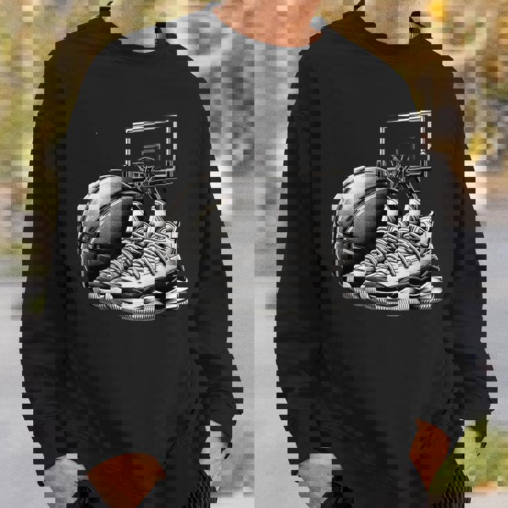 バスケットボール選手の夢 スニーカー ボール スラムダンク スウェットシャツ 彼への贈り物