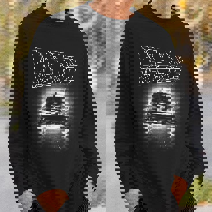 バック・トゥ・ザ・フューチャー デロリアン・フライング・アウェイ スウェットシャツ 彼への贈り物