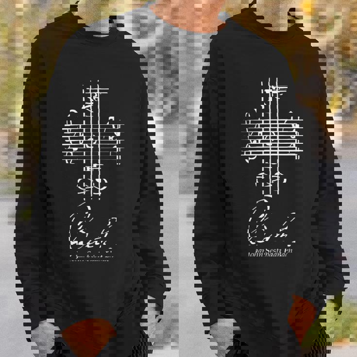バッハ ミュージカル シグネチャー ノテーション 音楽 クラシック スウェットシャツ 彼への贈り物