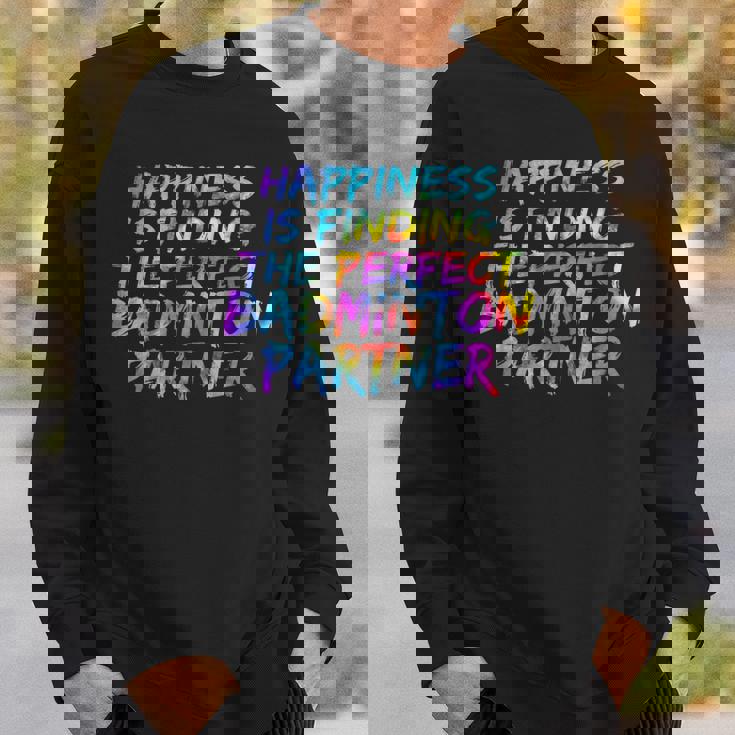 バドミントン ダブルスのパートナー選手 バドミントン チーム スウェットシャツ 彼への贈り物