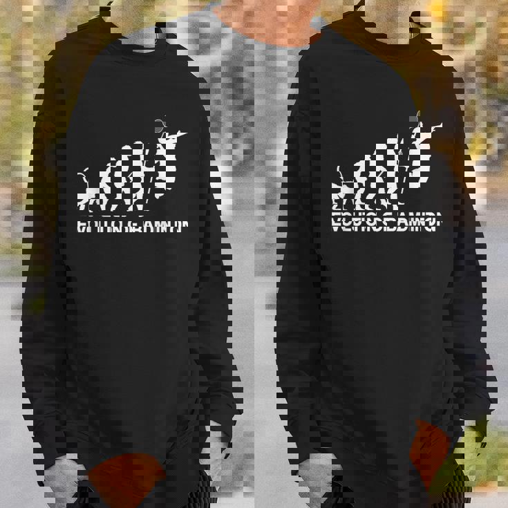 バドミントンの進化 スウェットシャツ 彼への贈り物