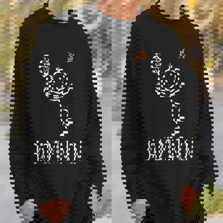 バドミントンプレーヤー バドミントンラケット シャトルコック バーディースポーツ スウェットシャツ 彼への贈り物