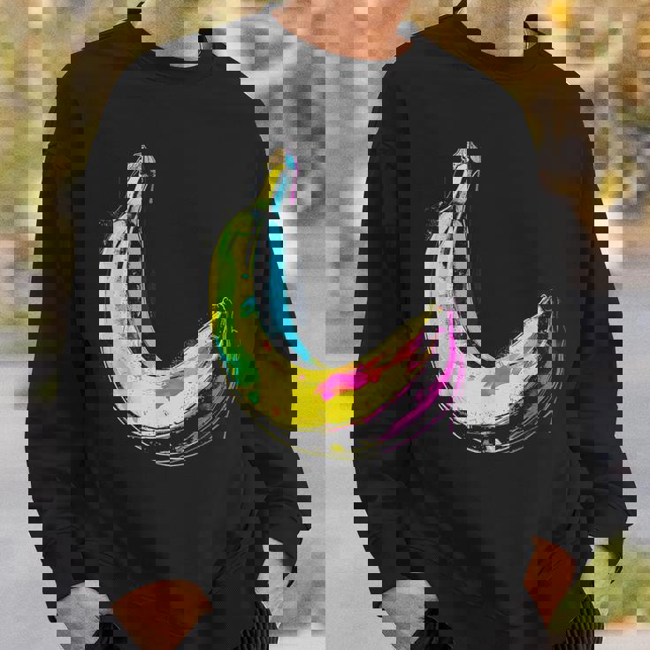 バナナ フルーツ モチーフ イラスト アート バナナ スウェットシャツ 彼への贈り物