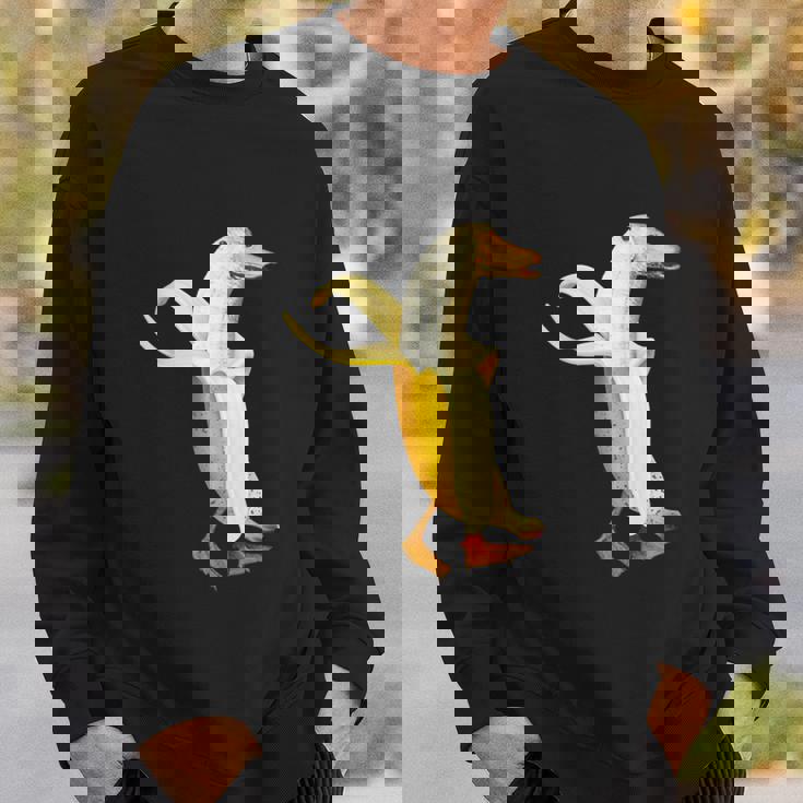 バナナアヒル。おかしいから人形の動物 スウェットシャツ 彼への贈り物