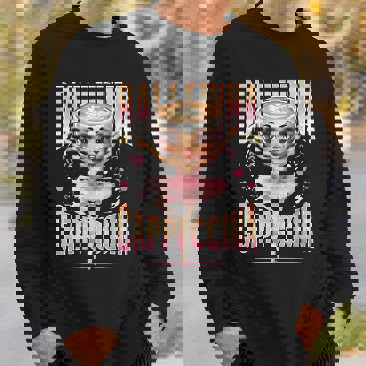 バレリーナ カプチーナ イタリアン ブレイン ロート ファニー カプチーノ ミーム スウェットシャツ 彼への贈り物