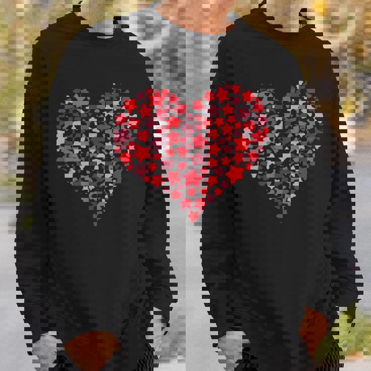 バレンタインデーのプレゼント かわいいラブハート スター カップルalentine's Day Cute Love スウェットシャツ 彼への贈り物