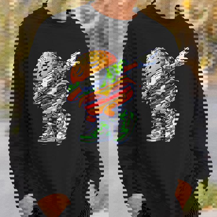 バーガー ダビング チーズ バーガー デイダンス 面白い ハンバーガー スウェットシャツ 彼への贈り物