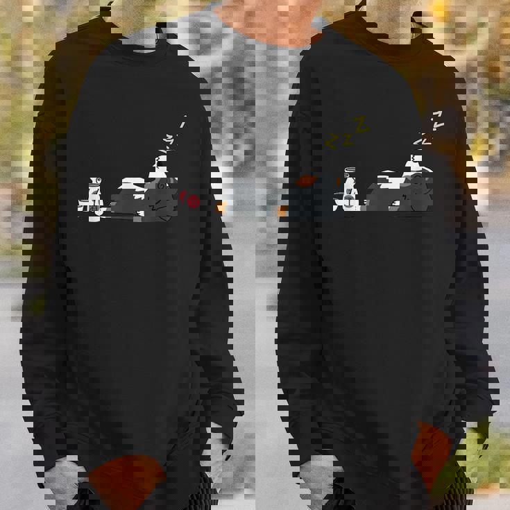 バーニーズマウンテンドッグ 日本酒 おもしろ犬ギフト スウェットシャツ 彼への贈り物