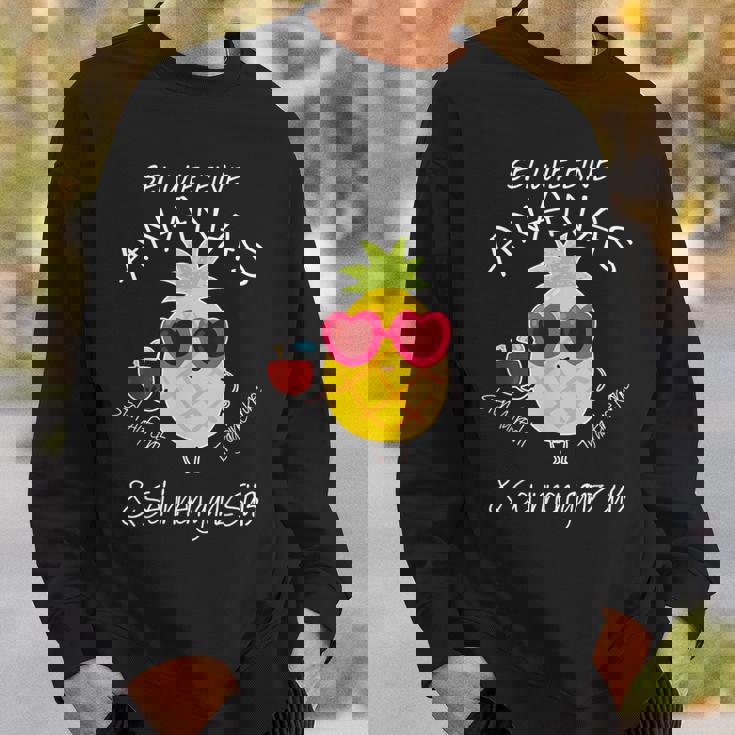 パイナップル サングラス アロハ ビーチ ハワイアン ハワイ スウェットシャツ 彼への贈り物