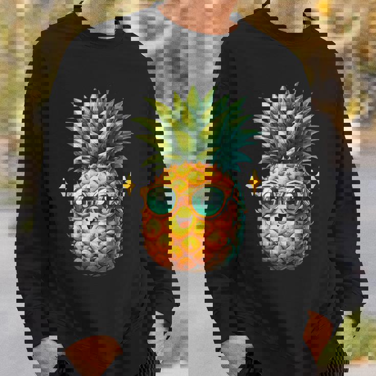 パイナップル柄 フルーツタリアン トロピカルパイナップル フルーツファン スウェットシャツ 彼への贈り物