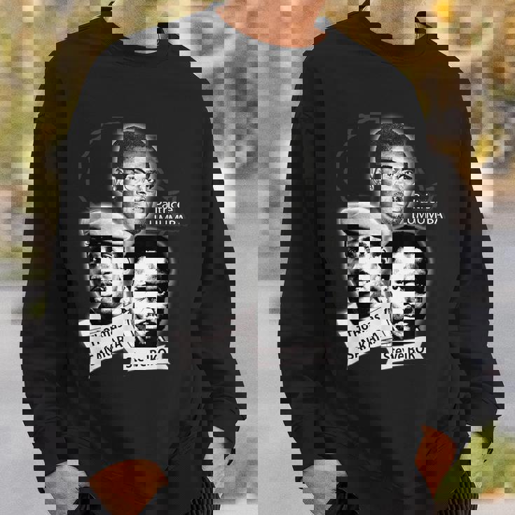 パトリス・ランバ、トーマス・サンカラ、スティーブ・ビコ スウェットシャツ 彼への贈り物