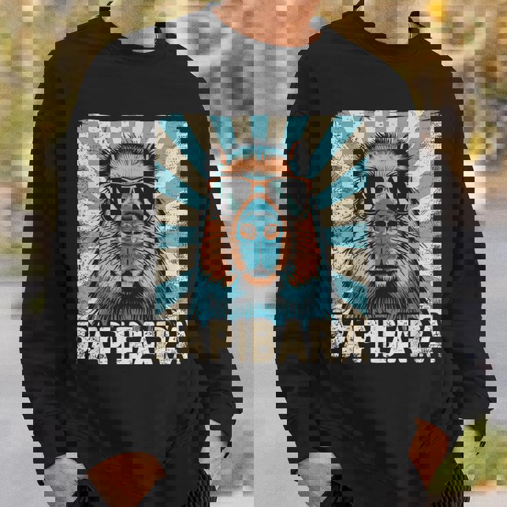 パピバラ おもしろカピバラ 最高のお父さん 父の日 カピバラ スウェットシャツ 彼への贈り物