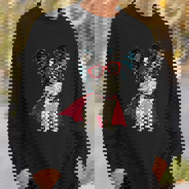 パピヨンドッグ-パピヨン スウェットシャツ 彼への贈り物