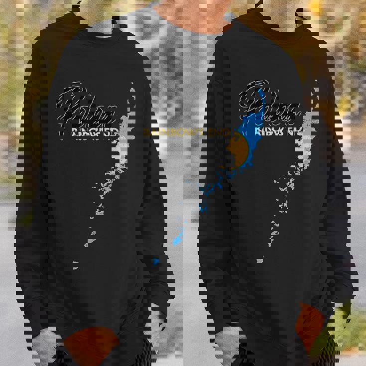 パラオ国旗 パラオ地図 スウェットシャツ 彼への贈り物