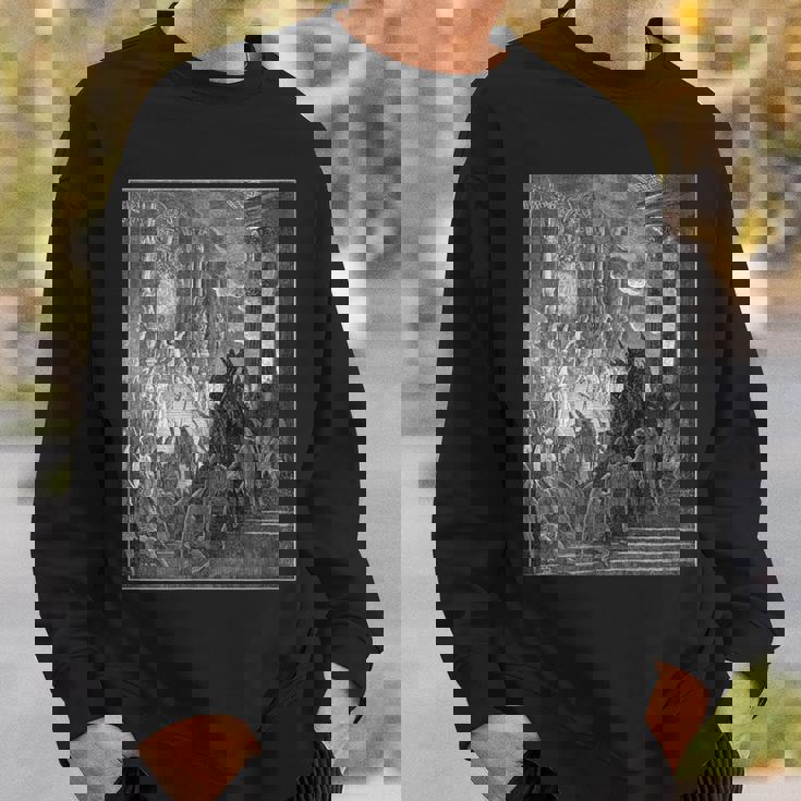 パラダイス・ロスト「ハイ・オン・ア・スローン」ギュスターヴ・ドレ・アート スウェットシャツ 彼への贈り物