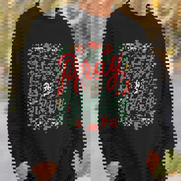 パレスチナのために祈り、戦争を止め、反戦、平和 スウェットシャツ 彼への贈り物