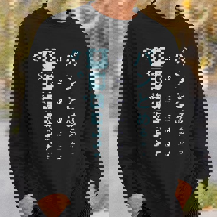 おもしろ パンとめるやつ 視力検査 パンの袋とめるやつ スウェットシャツ 彼への贈り物