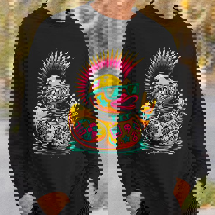 パンク アヒルの子 パンクロック スウェットシャツ 彼への贈り物