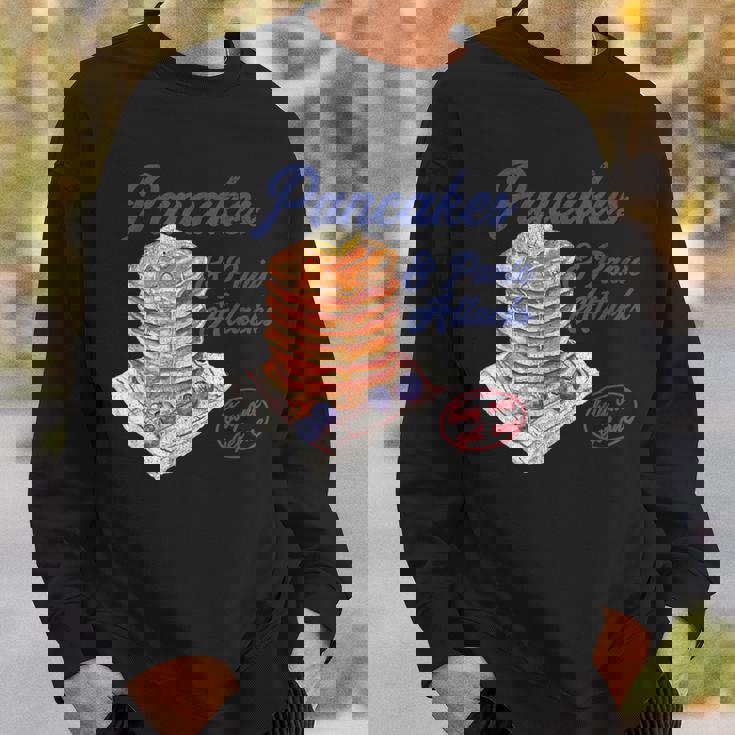 パンケーキとパニック発作 面白い メンタルヘルス 不安 スウェットシャツ 彼への贈り物