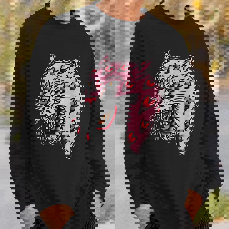 パンサーピンク×ハートラブトラディショナルフラッシュ スウェットシャツ 彼への贈り物