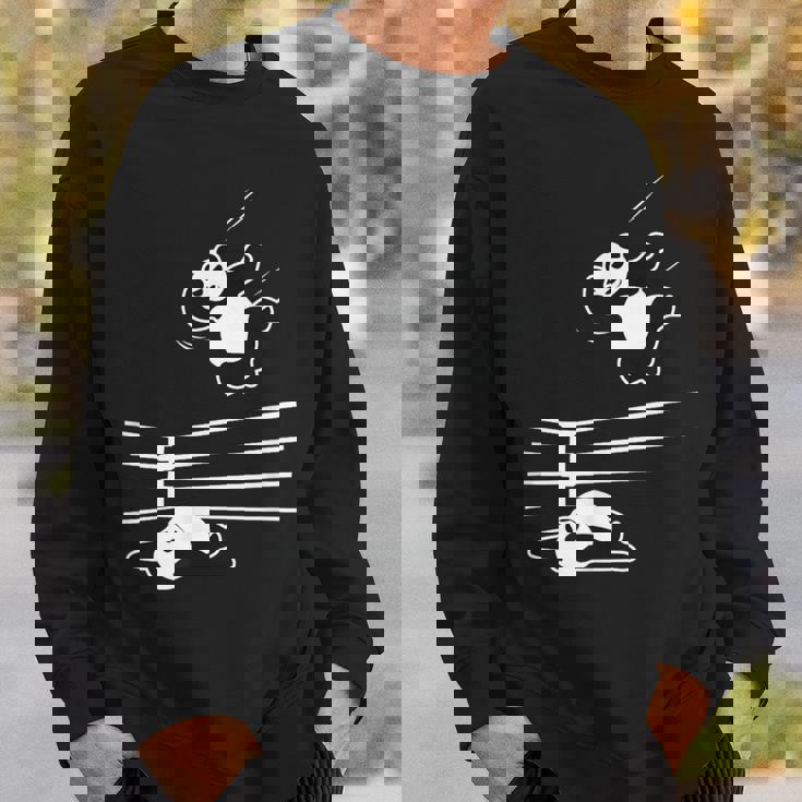 パンダ ベア レスラー レスリング グラップリング スウェットシャツ 彼への贈り物